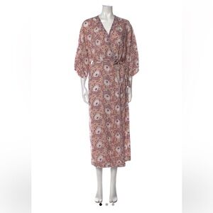 Natalie Martin floral print wrap dress